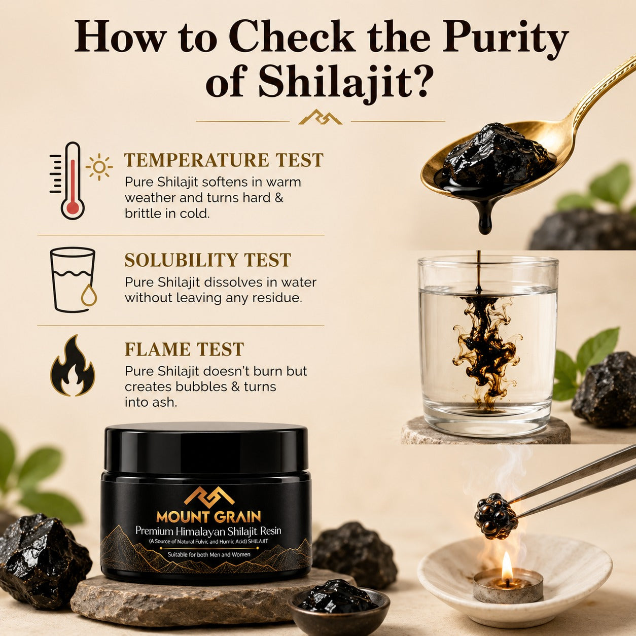 How to Check the Purity of Shilajit?
